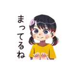 子ども（女の子）と親の心の声♡（個別スタンプ：17）