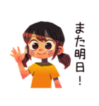 子ども（女の子）と親の心の声♡（個別スタンプ：30）