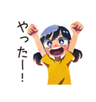 子ども（女の子）と親の心の声♡（個別スタンプ：32）