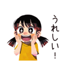 子ども（女の子）と親の心の声♡（個別スタンプ：34）