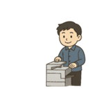 清掃員のお仕事スタンプ3（個別スタンプ：1）