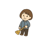 清掃員のお仕事スタンプ3（個別スタンプ：8）
