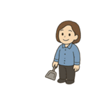 清掃員のお仕事スタンプ3（個別スタンプ：20）