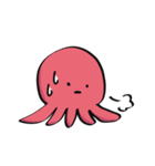 ネガティブたこの襲来（個別スタンプ：10）