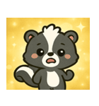 キラキラしっぽのスカンク@SFW（個別スタンプ：3）