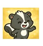 キラキラしっぽのスカンク@SFW（個別スタンプ：6）