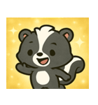 キラキラしっぽのスカンク@SFW（個別スタンプ：8）
