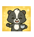 キラキラしっぽのスカンク@SFW（個別スタンプ：9）