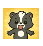 キラキラしっぽのスカンク@SFW（個別スタンプ：16）