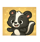 キラキラしっぽのスカンク@SFW（個別スタンプ：24）