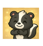 キラキラしっぽのスカンク@SFW（個別スタンプ：25）