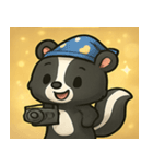 キラキラしっぽのスカンク@SFW（個別スタンプ：28）