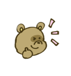 たぬきの「ぽ」（個別スタンプ：5）