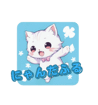 しろねこほっこりスタンプ（個別スタンプ：4）