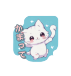 しろねこほっこりスタンプ（個別スタンプ：9）
