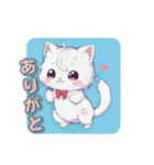 しろねこほっこりスタンプ（個別スタンプ：10）