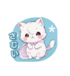 しろねこほっこりスタンプ（個別スタンプ：11）