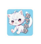 しろねこほっこりスタンプ（個別スタンプ：19）