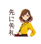 早退しますの連絡★OLの言い訳（個別スタンプ：9）