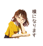 早退しますの連絡★OLの言い訳（個別スタンプ：12）