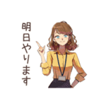 早退しますの連絡★OLの言い訳（個別スタンプ：16）