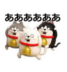 デカ動く3D三匹の擦れねこ（個別スタンプ：12）