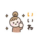 毎日送りやすい☆手書きの女の子スタンプ（個別スタンプ：7）