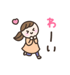 毎日送りやすい☆手書きの女の子スタンプ（個別スタンプ：15）
