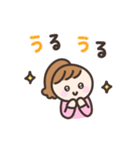 毎日送りやすい☆手書きの女の子スタンプ（個別スタンプ：19）