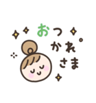毎日送りやすい☆手書きの女の子スタンプ（個別スタンプ：33）