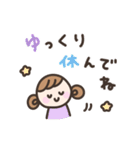 毎日送りやすい☆手書きの女の子スタンプ（個別スタンプ：37）
