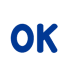 OKやハート丸など基本記号 修正版（個別スタンプ：2）