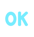 OKやハート丸など基本記号 修正版（個別スタンプ：3）