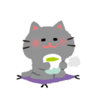 ほぼ文字無し日々の暮らし 猫 修正版（個別スタンプ：6）