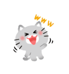 ほぼ文字無し日々の暮らし 猫 修正版（個別スタンプ：10）