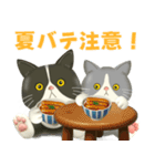 ハチワレコンビのまいにち便り♡夏ver（個別スタンプ：10）