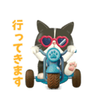 ハチワレコンビのまいにち便り♡夏ver（個別スタンプ：13）