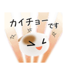 色々な猫1-2 短毛-垂れ耳-白に茶ぶち（個別スタンプ：17）