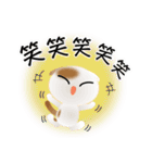 色々な猫1-2 短毛-垂れ耳-白に茶ぶち（個別スタンプ：26）