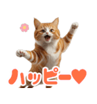ぽっちゃりした猫の面白スタンプ（個別スタンプ：8）