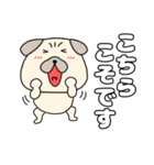 【毎日使える】パグ犬のぱーちゃん96（個別スタンプ：12）