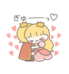 【カップル】恋するお姫様（個別スタンプ：10）