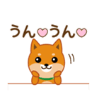 柴犬「ムサシ」62 応援＆前向き（個別スタンプ：22）