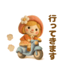 羊毛フェルト♡苺ちゃんとクマさん（個別スタンプ：10）