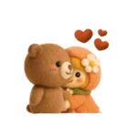 羊毛フェルト♡苺ちゃんとクマさん（個別スタンプ：39）