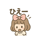 ひらひらリボンの さくらこ 毎日あいさつ（個別スタンプ：1）