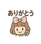 ひらひらリボンの さくらこ 毎日あいさつ（個別スタンプ：8）