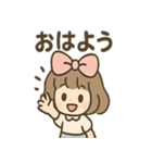 ひらひらリボンの さくらこ 毎日あいさつ（個別スタンプ：40）