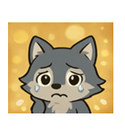 キラキラきばのオオカミ@SFW（個別スタンプ：3）