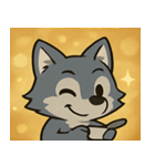キラキラきばのオオカミ@SFW（個別スタンプ：5）